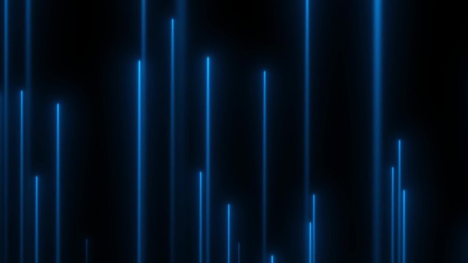 蓝色光束光线线条粒子光效速度线上升背景