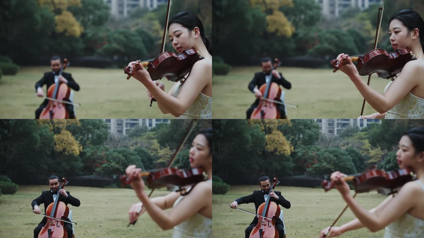 小提琴大提琴二重奏有肖像权