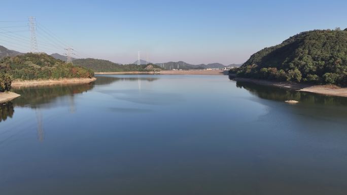 台州温岭太湖水库航拍