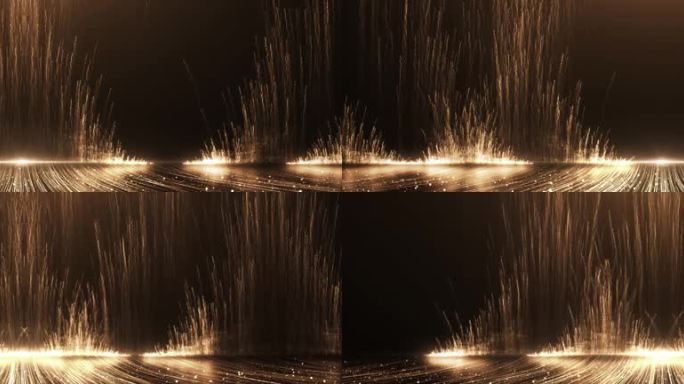 大气辉煌金色背景 舞台背景