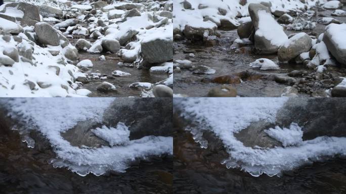 雪中小溪