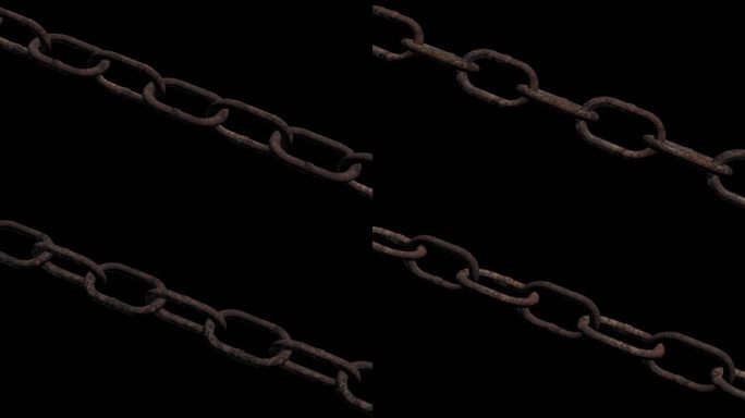 4K生锈铁链