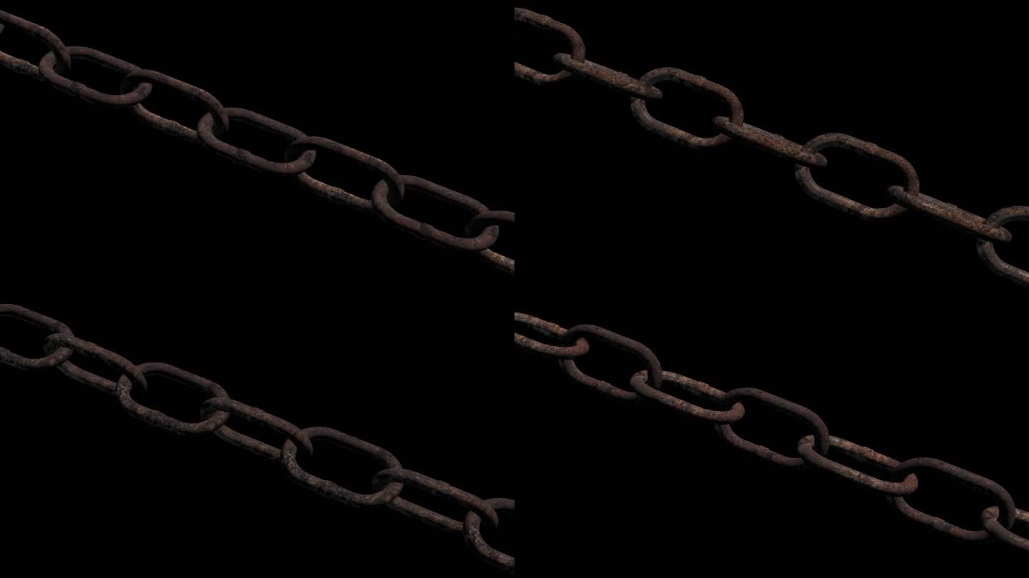 4K生锈铁链