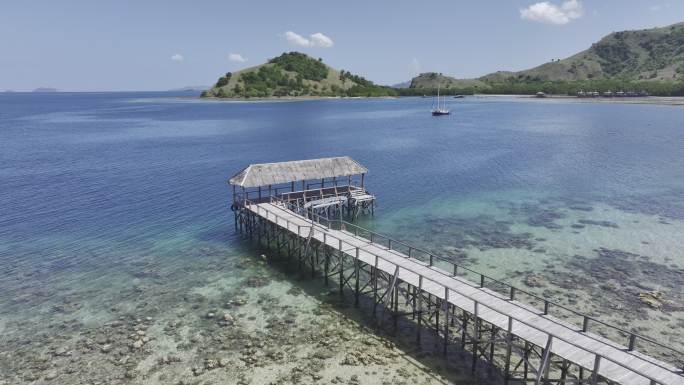 原创印尼东努沙登加拉群岛海岛自然风光航拍