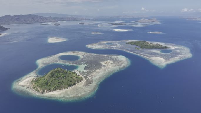 HDR印尼东努沙登加拉群岛自然风光航拍