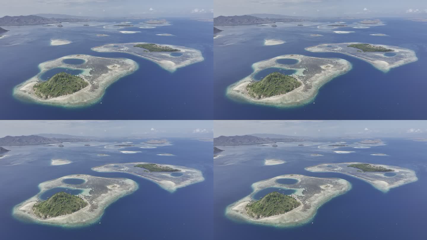HDR印尼东努沙登加拉群岛自然风光航拍