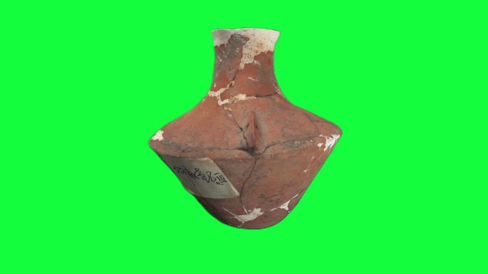 贾湖遗址上古文物  陶罐   陶器