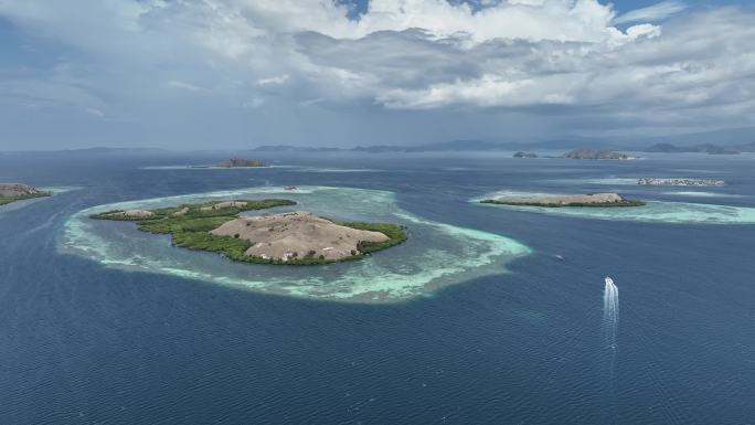 原创印尼东努沙登加拉群岛海岛自然风光航拍