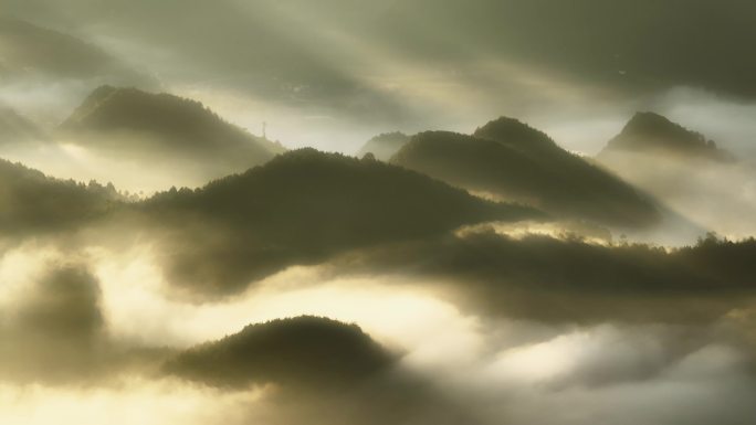 贵阳高坡日出云海