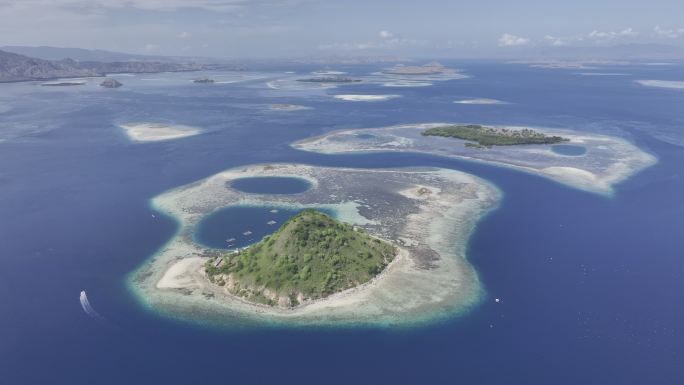 HDR印尼东努沙登加拉海岛航拍自然风光