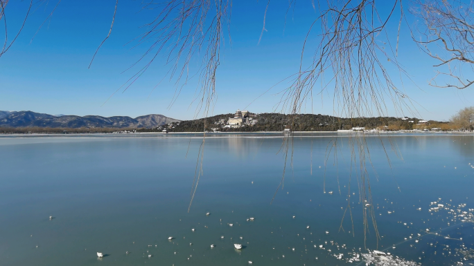 昆明湖 颐和园 雪景