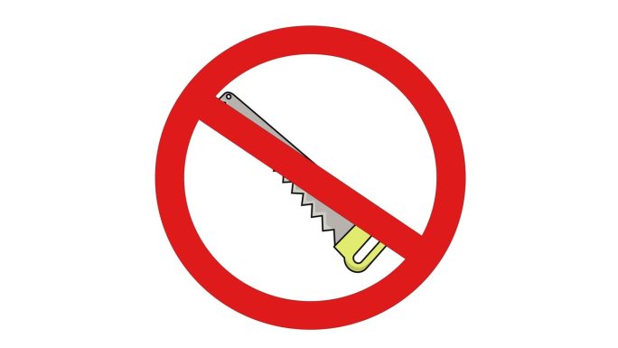 禁止携带电锯进行Logo动画
