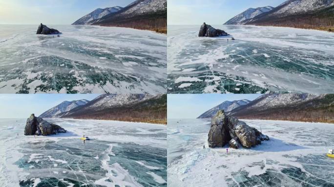 带着一块石头飞过贝加尔湖的冰面，一块鸬鹚石。