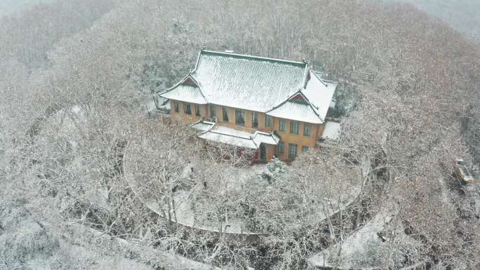 美龄宫雪景航拍