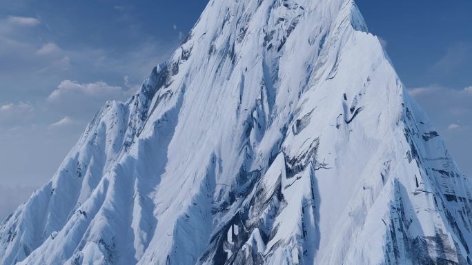 雪山云海高山山脉山峰大气壮观宽屏超宽屏山