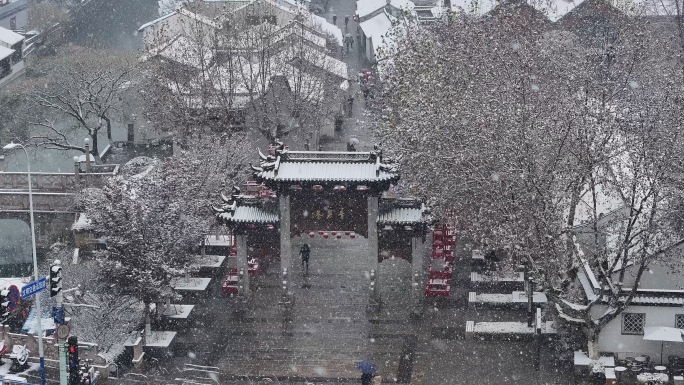 【4K高清原创】常州青果巷雪景