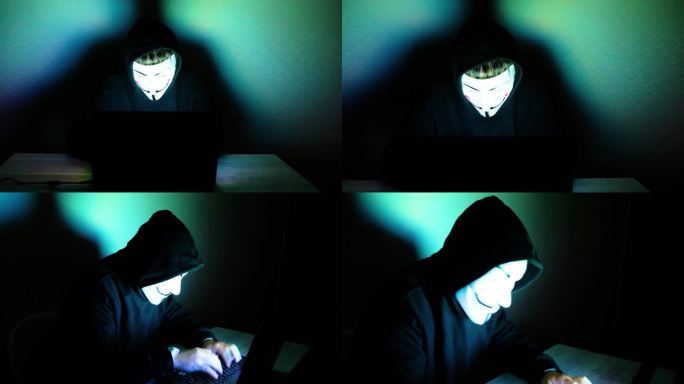 黑客在远程攻击电脑视频素材4