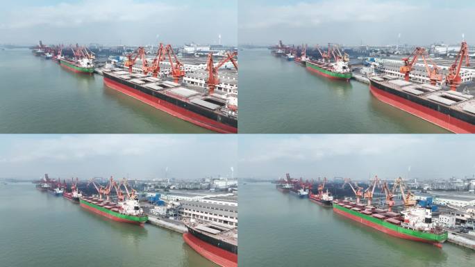 港口工业原料运输船