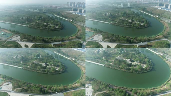 航拍沧州京杭大运河