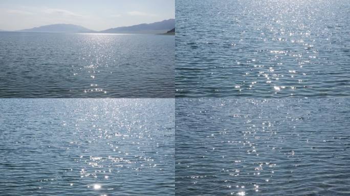 新疆赛里木湖的湖水湖面