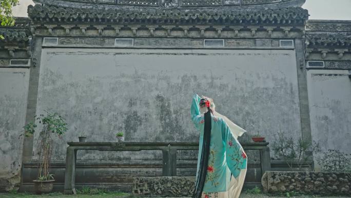 中国戏曲古建筑屏风墙