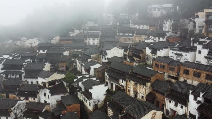 中国历史名胜古建筑古镇风景航拍