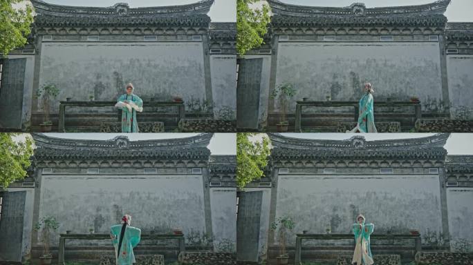 中国戏曲古建筑屏风墙