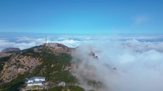 安徽黄山风景区风景视频素材航拍