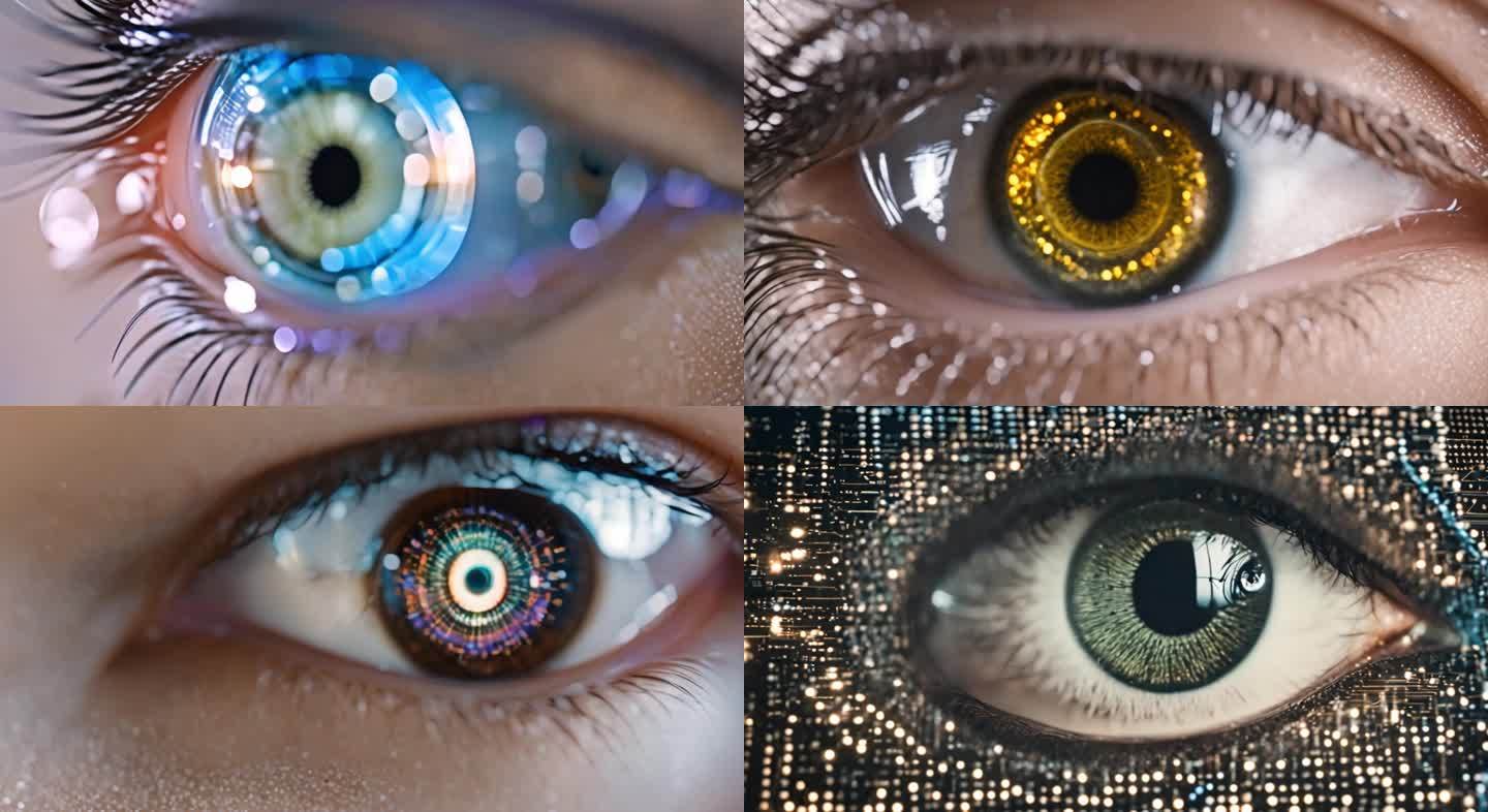 人工智能人眼科技感素材