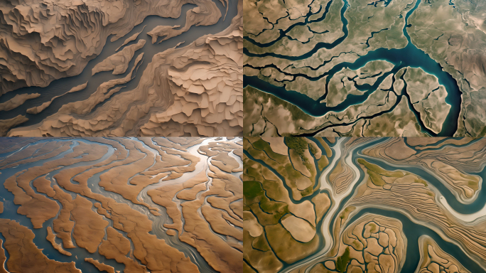 河流卫星图
