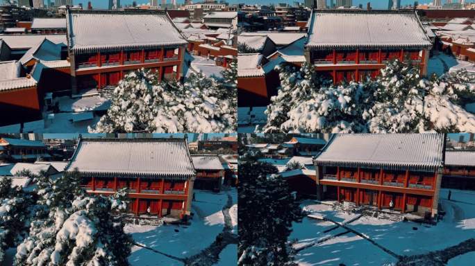 冬季雪景故宫