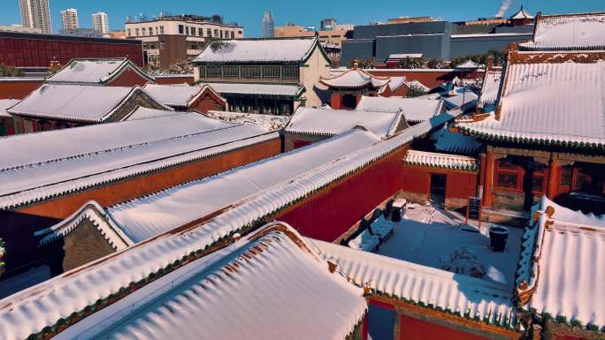 沈阳雪后故宫