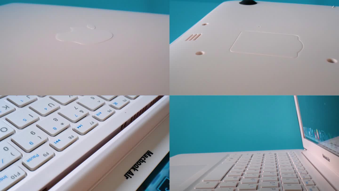 电子产品数码产品笔记本电脑键盘特写视频素