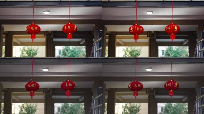 中式灯笼喜结良缘装饰