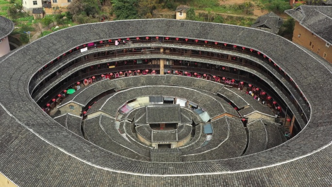 中国福建省龙岩市永定区土楼王景区