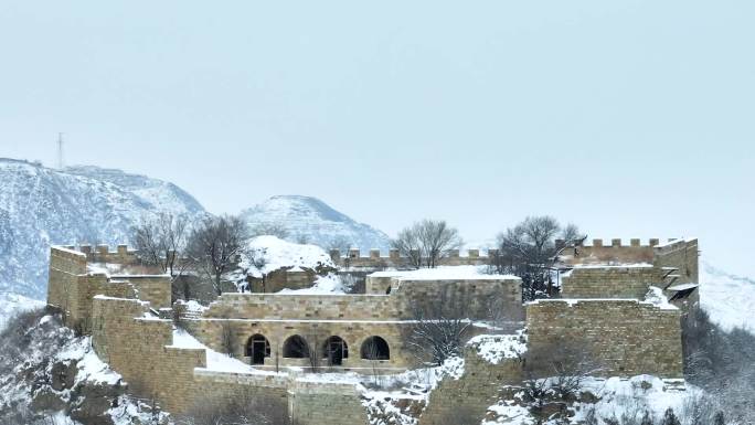 晋中太谷·青龙古堡雪景航拍