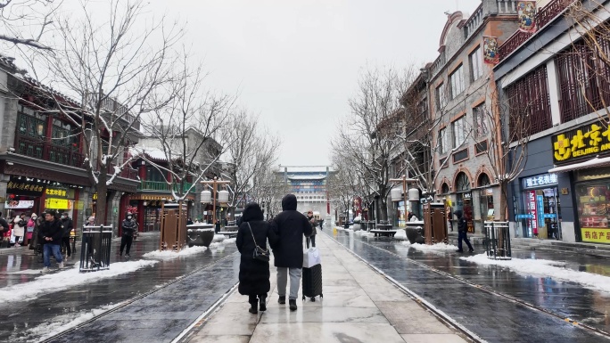 北京前门 雪景