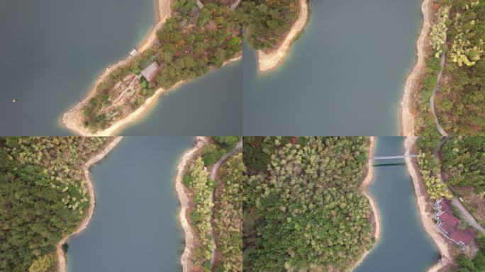 千岛湖-岛屿俯视航拍
