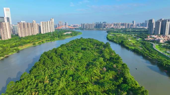 城市 河滨  绿地