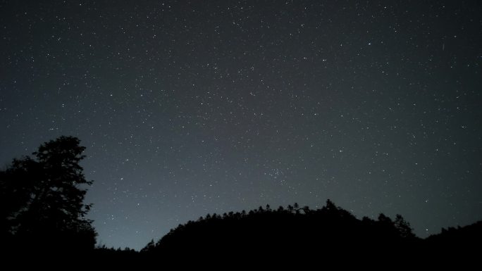 双子座流星雨星空延时视频素材