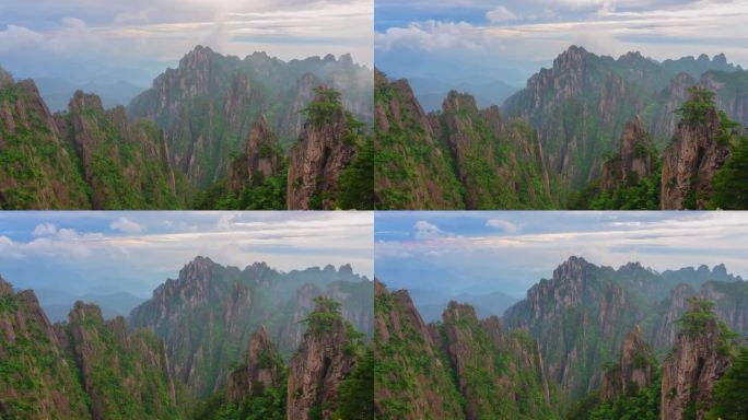 【原创4K】安徽黄山山川云雾壁立千仞延时