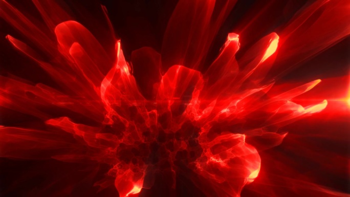 能量抽象的红色波的魔力和电虹彩发光液体等离子体的背景