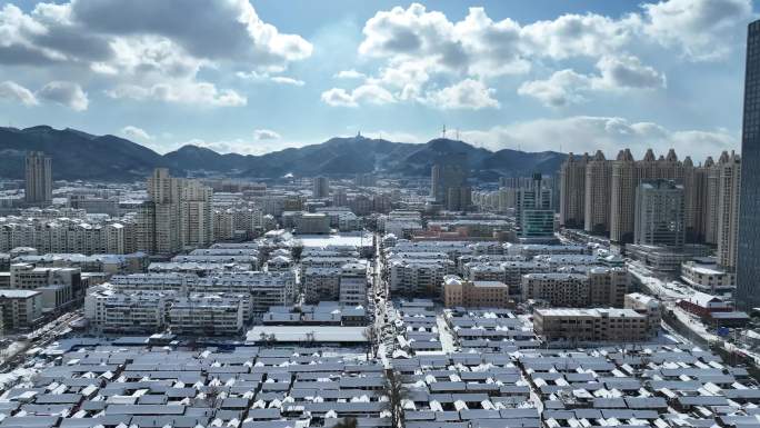 烟台世贸雪景