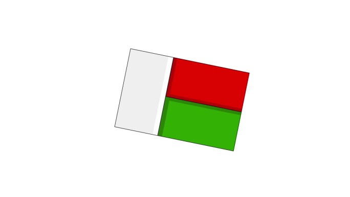 马达加斯加国旗图标动画视频