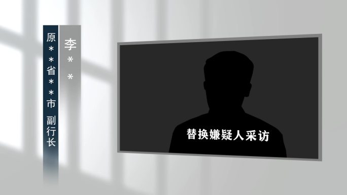 反腐警示扫黑纪委嫌疑人视频采访框003
