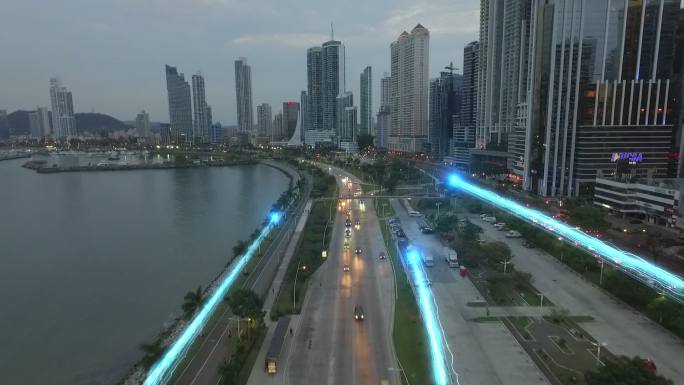 科技城市光线