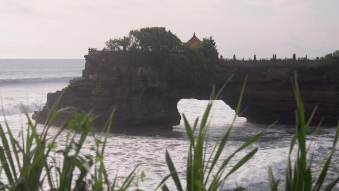 印度尼西亚巴厘岛的Tanah lot寺庙