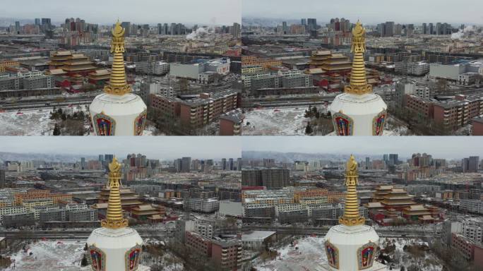 呼和浩特宝尔汗佛塔 呼和浩特大召寺