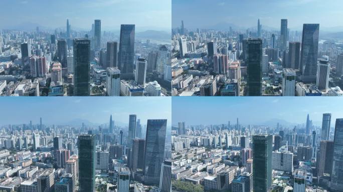 深圳中航城航拍中航国际大厦华强北商业中心