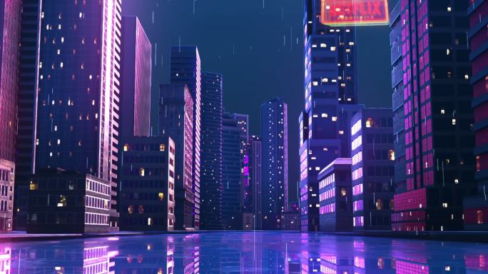 下雨城市